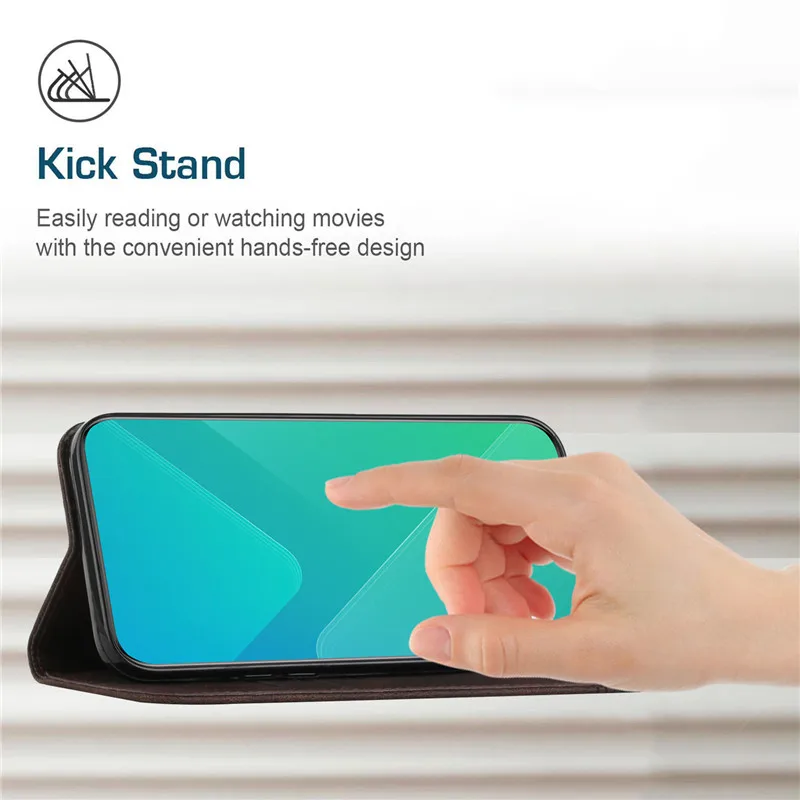 Lederhülle für Xiaomi Redmi 9A 9C 9 10 10A 10C 8A 7A und Redmi Note 11 10 9 8 Pro, Magnetische Brieftasche Flip-Handyhülle – Detail 6