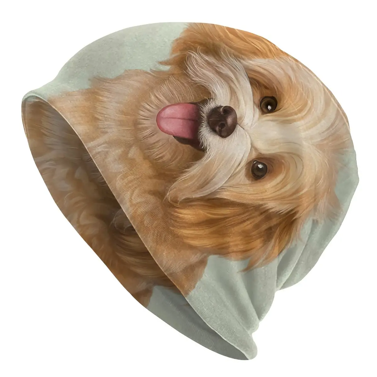 

Smiling Dog Unisex Bonnet Thin Cycling Skullies Beanies For Men Women
