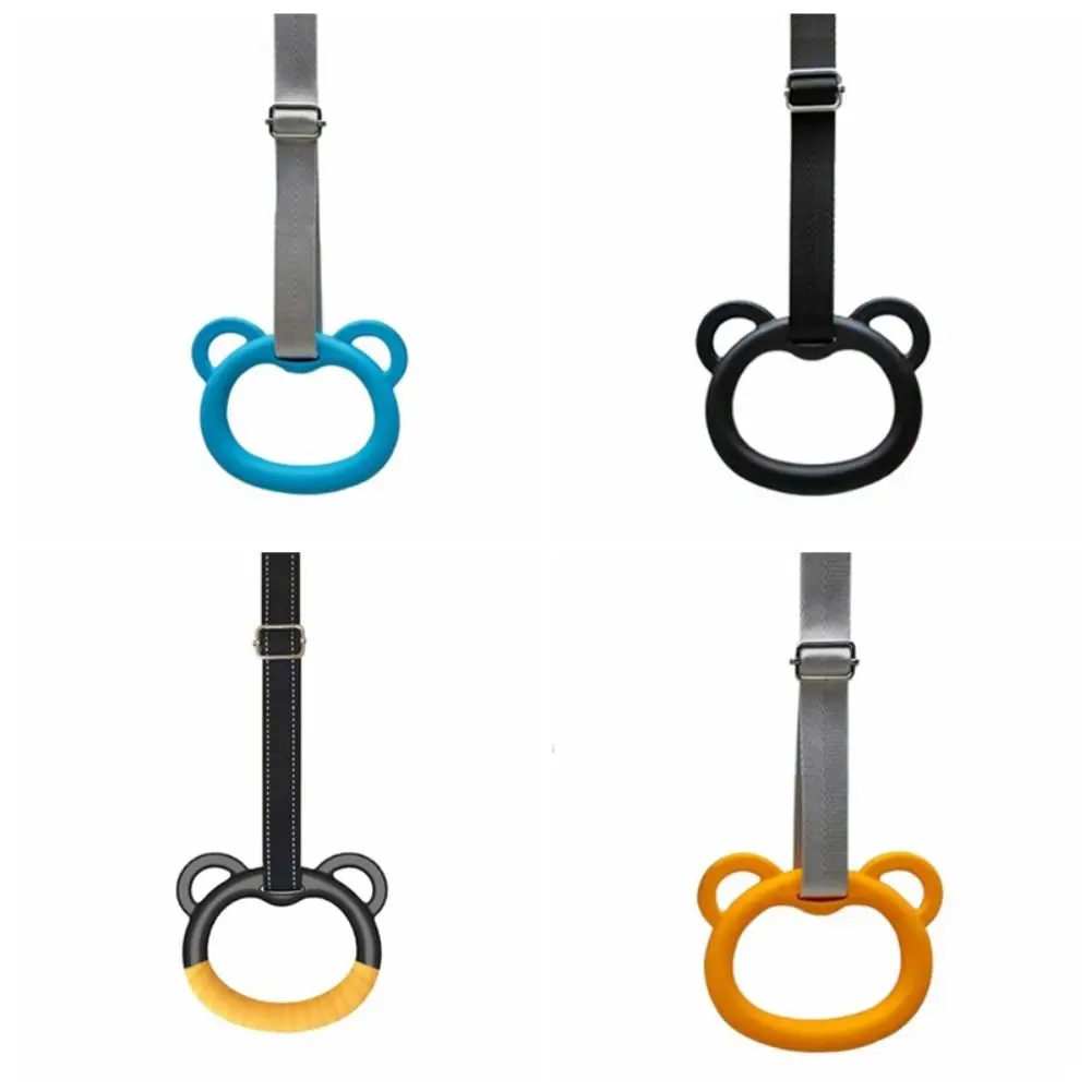 

Cartoon Style Kid Pull Up Ring Non-toxic Sweat Absorption Kids Swings Rings Safe Long Service Life Outdoor Activities