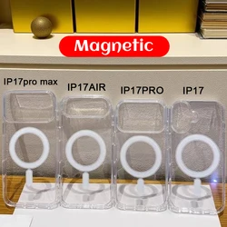 Magnetic Protection Shockproof Transparent Phone Case with MagSafe Compatibility - iPhone 17 Pro Max (Magnetic)