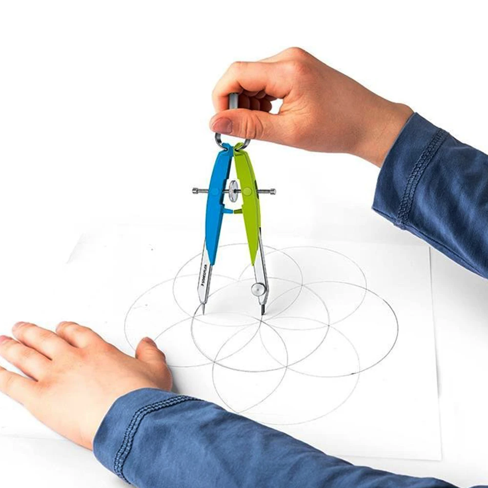 독일 STAEDTLER 고정밀 나침반 556 네온 전문 디자인 엔지니어링 도면 텔레스코픽 폴 도면 사무용품