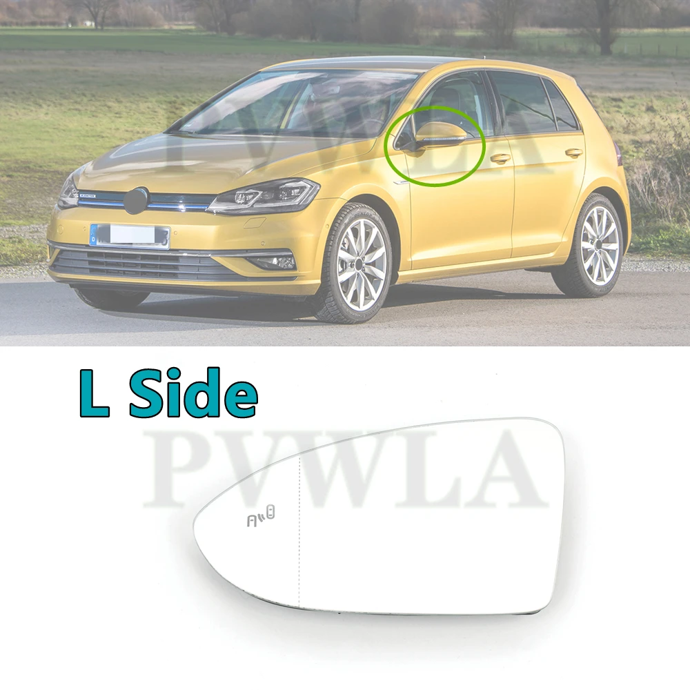 VW Golf 7 Spiegelglas links verwarmd