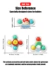 3Pcs/Set Suction Cup Spinning Cartoon Animal Spinner Toys Kids Window Baby High Chair Table Travel Bath Toy for Children Gift 6