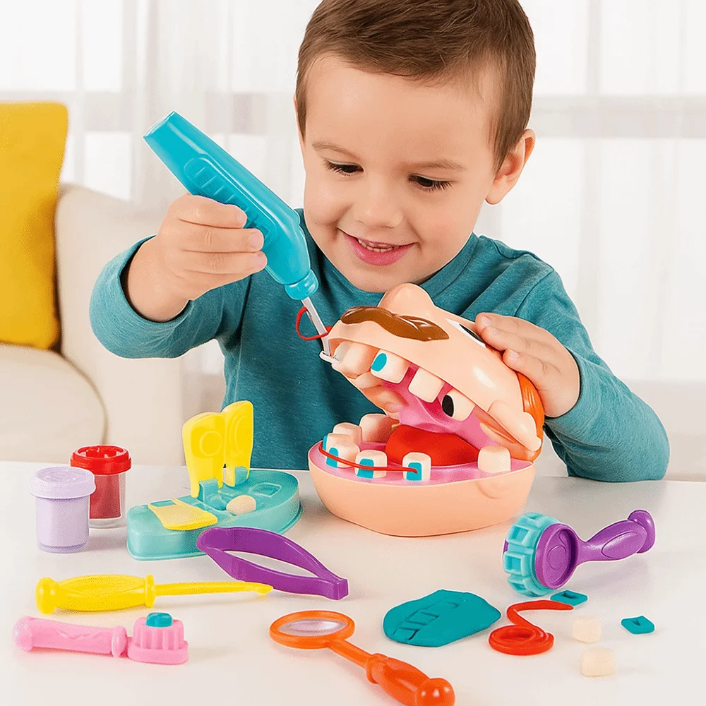 Mud Children Doctor Toys Set Role Play Montessori Doctor Pretend Play Kit Play House Exquisite Puzzle Doctor Toys Girls Boys