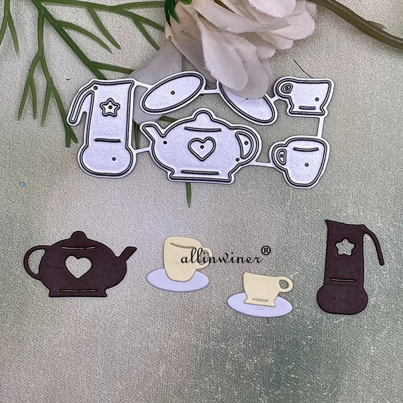 

Teapot cup decoration Metal Cutting Dies Stencils For DIY Scrapbooking Decorative Embossing Handcraft Die Cutting Template