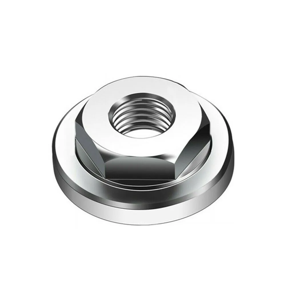 

2Pcs M10 M14 Thread Replacement Angle Grinder Disc Quick Change Locking Flange Nut Flange Nuts Set Tools For 125/150/180/230
