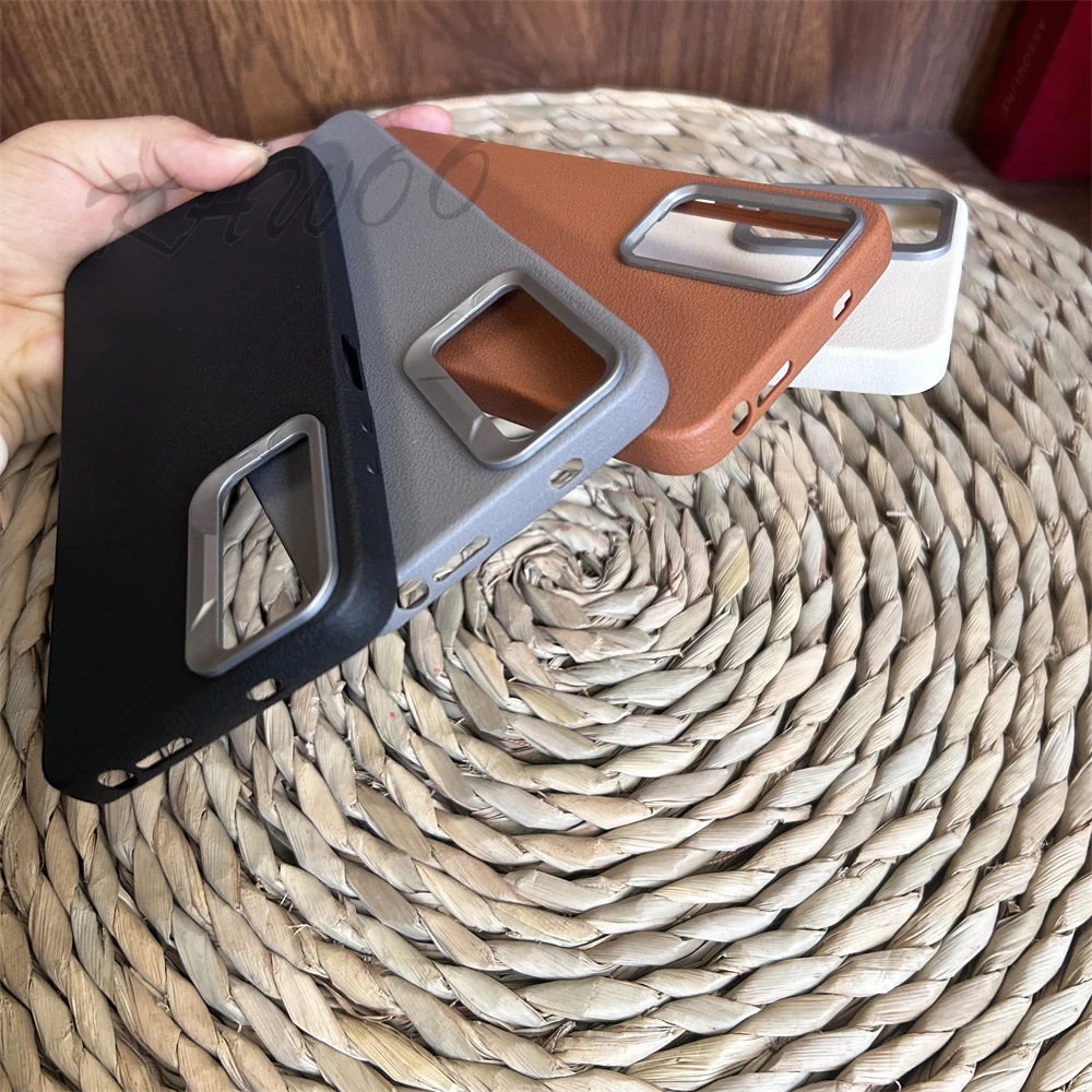 Leather Skin Soft TPU Slim Shockproof Phone Case Cover