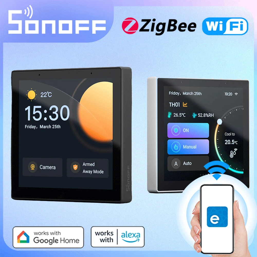 Sonoff Smart Home Nspanel Pro Pannello Di Controllo Smart Scene Wall Switch Eu Smart Home Termostato Display Switch Wok Con Alexa
