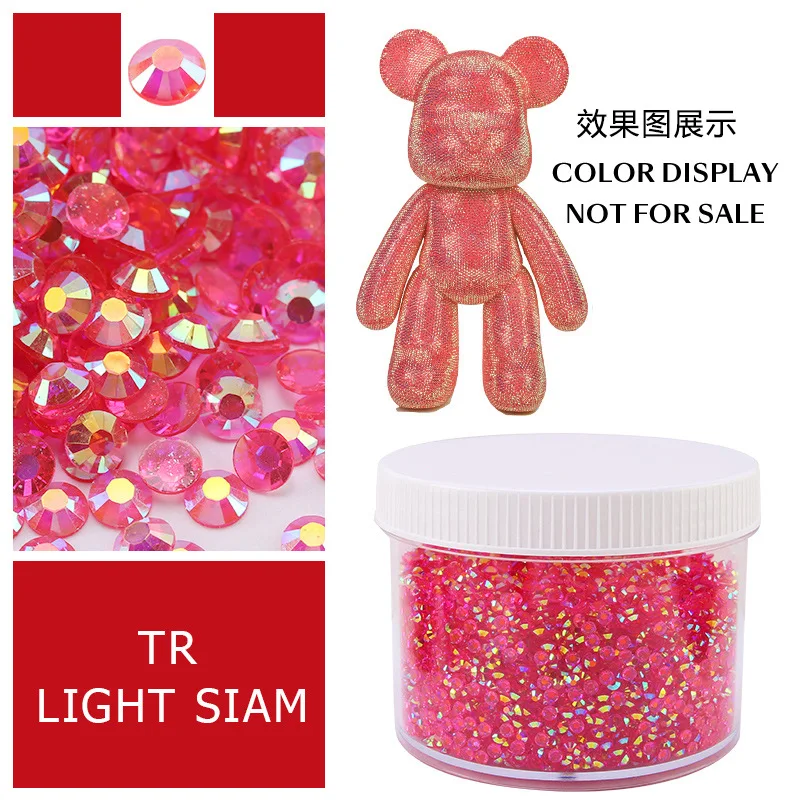 Large Box of Assorted Jelly AB Resin Non-Hot Fix Flat Back Rhinestones
