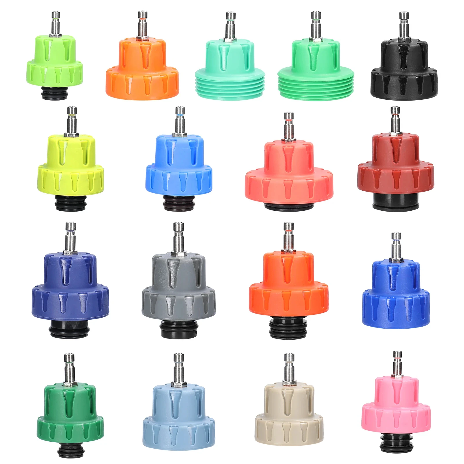 34-Piece Radiator Cooling System Pressure Tester & Vacuum Refill Kit - Professional Automotive Leak Detection Tool Set