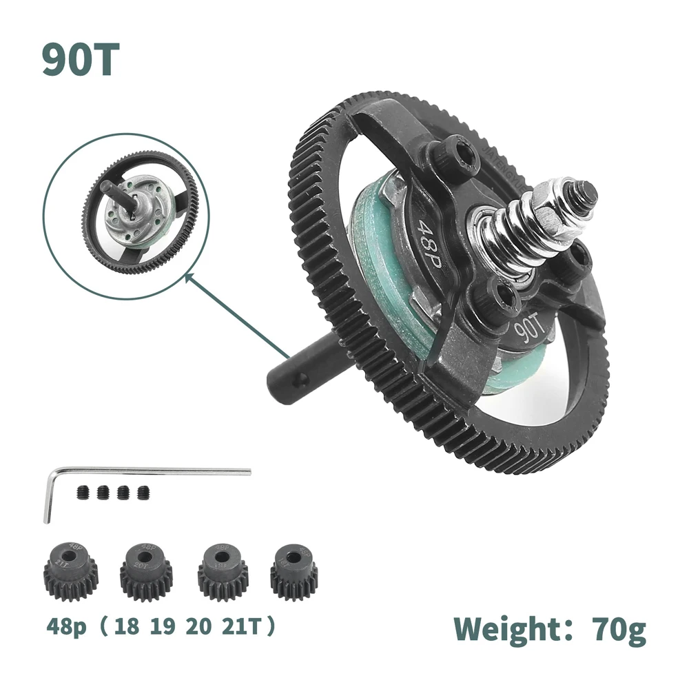 JTY ׷̵ ӱ  Ʈ, TRAXXAS SLASH 2WD 1:10 RC ڵ  ׼, ݼ , 48P, 72T, 76T, 83T, 86T, 90T