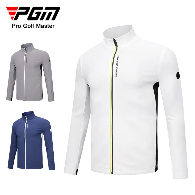PGM Golf Men's Long Sleeve Jacket Leisure sports Golf Wear for Men Autumn Winter Warm Light Heat Inner Coat YF524
