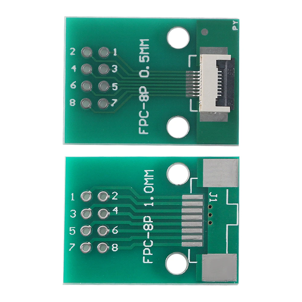 5Pcs/lot FPC FFC 0.5MM  Pitch Conversion board DIY PCB board 6P~20P 6 8 10 12 20 P connector For Cable transfer