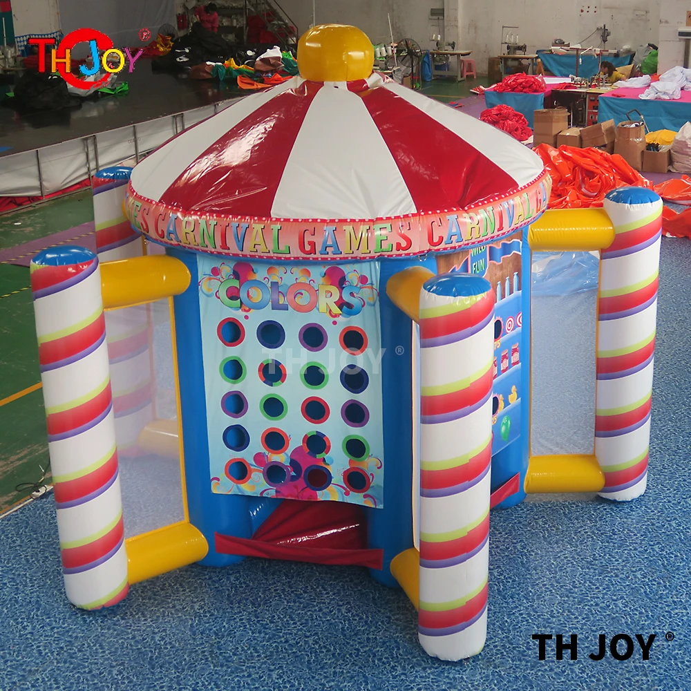 free shipping new games inflatable carnival game, new design 5 in 1 inflatable carnival sport game for children 4