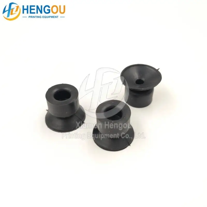 

17x13x13x6mm black rubber sucker for offset machine