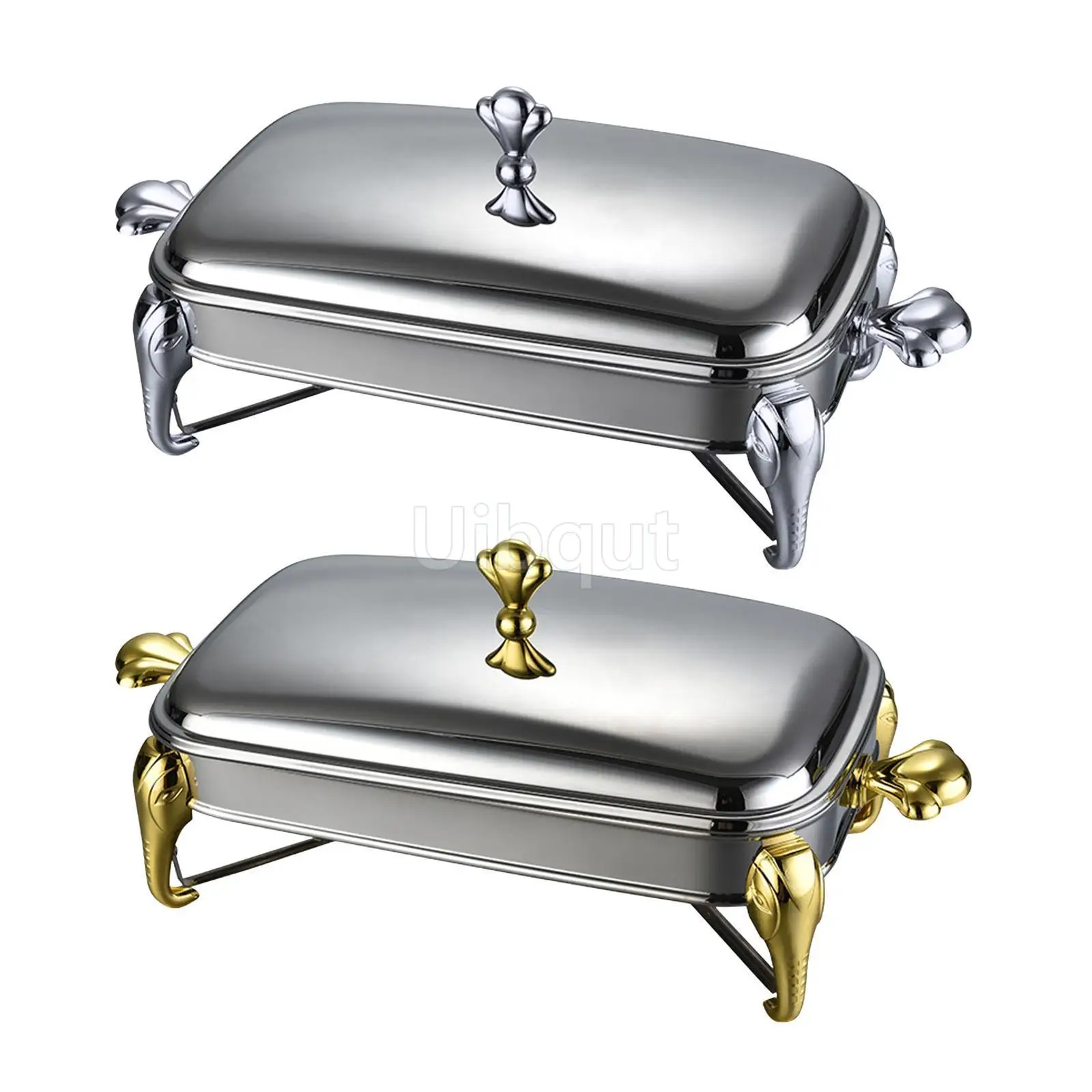 Chafing Dish Buffet Set Serving Dish 2.4L Stainless Steel Buffet Warmer Hot Pot Detachable with Lid Handle for Events Kitchen Chafing Dish Buffet Set Serving Dish 2.4L Stainless Steel Buffet Warmer Hot Pot Detachable with Lid Handle for Events Kitchen