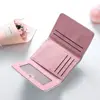 Fashion Blue Card Bag With Checkered Pattern Multifunctional Card Wallet PU Simple Credit Card Holder Female 2