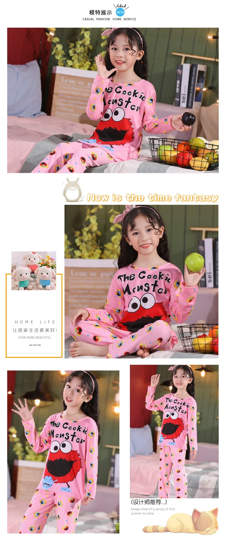 Pink Tigger Cartoon Print Clothes Suits For Kids Toddler Disney Style Baby Girl Boy Full Length Top Long Trousers Children Sets baby clothes penguin set