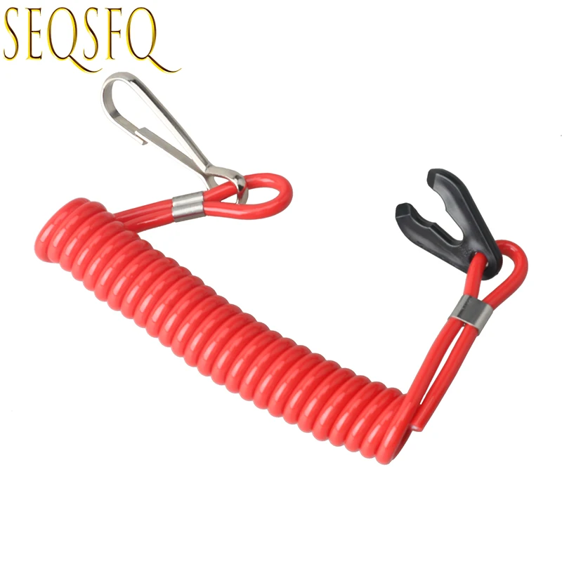 

682-82556 Outboard Safety Lanyard Nylon Spring Switch For Yamaha Outboard Motor Hidea Powertec Hankai Seapro HDX 682-82556-00