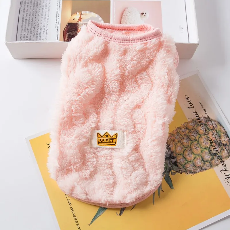 Soft Cozy Cat Clothes Winter Warm Fleece Costume Autumn Sphynx Vest Sweater for Small Dog Pullover Kitten Pet Jacket Coat Outfit