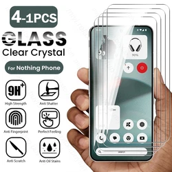 Premium Tempered Glass Case with 9H Screen Protector Film - 4-Pack for NothingPhone 2 (2Pieces)