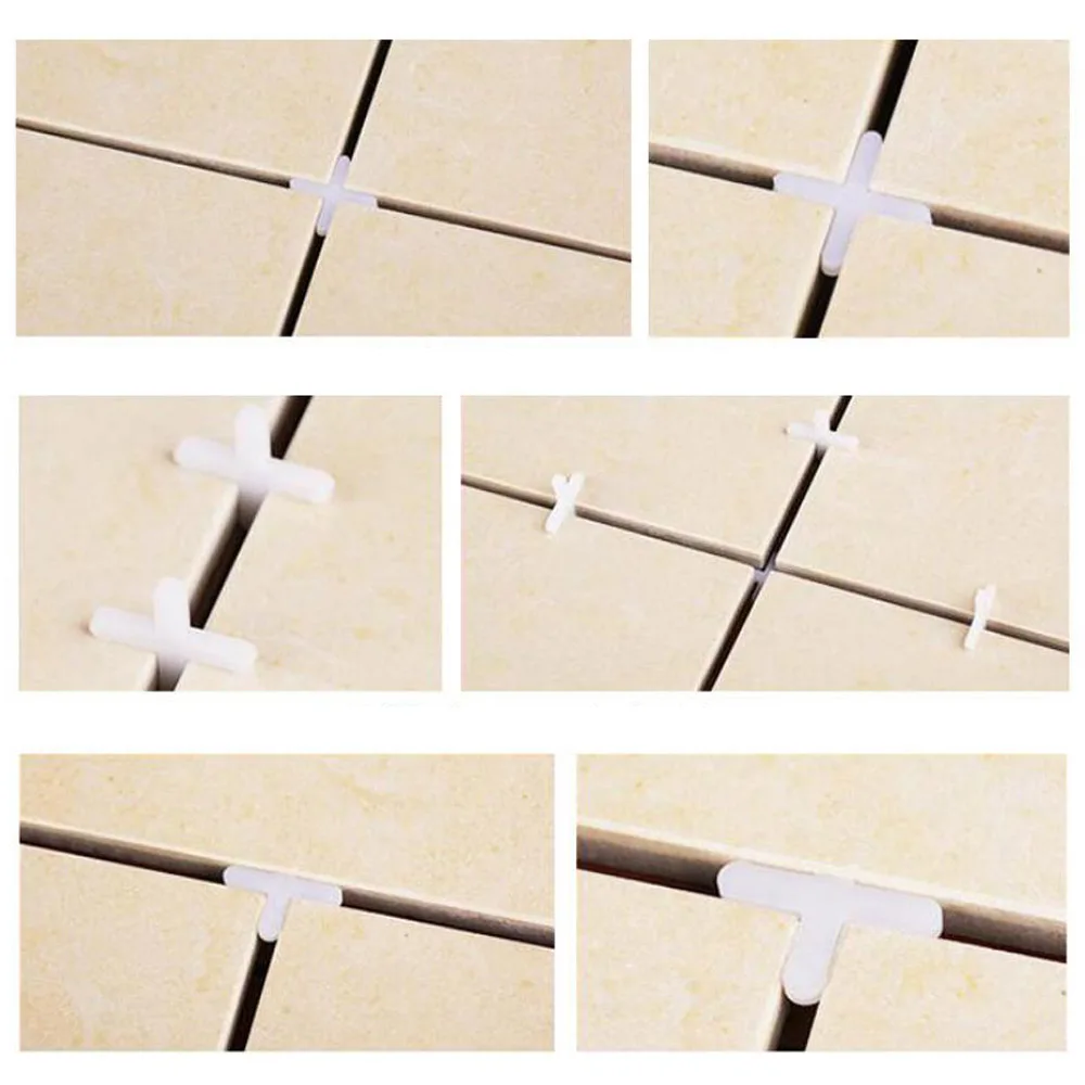 Reusable Tile Leveler Spacers Tile Leveling System Kit with Cross-shaped Spacers Tools for Wall Floor Adjustment tile spacers,tile leveling clips,tile leveling tools