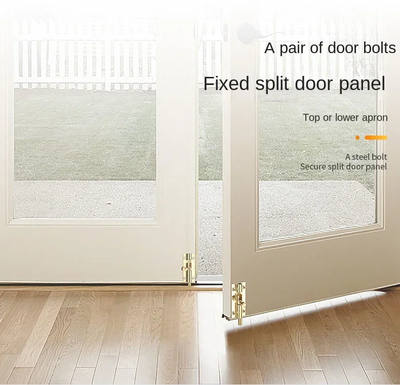 Description Picture 4 of item1.5/2/3/4 Inch Long Brass Door Slide Bolts Latch Lock Gate Safety Bolt Hasp Staple Home Security Sliding Locks