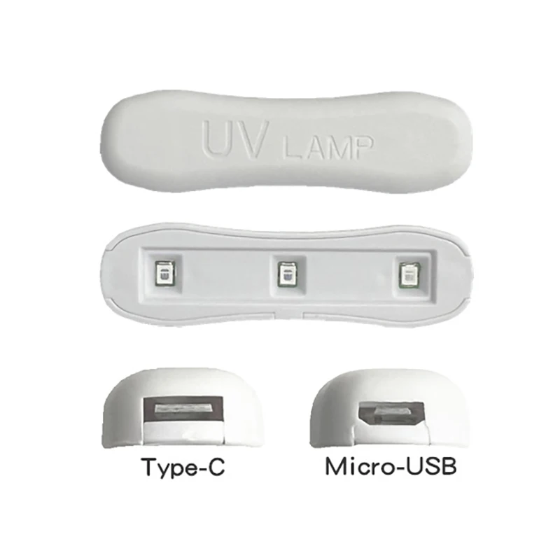 1/2/5개 미니 UV 경화 램프 자동차 유리 균열 수리 레진 접착제 라이트 도구 앞유리 유지보수