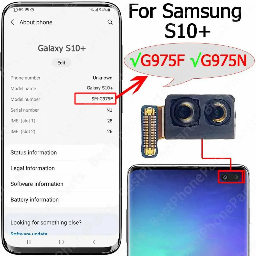 High-Quality Front-Facing Camera Module with Flex Cable
