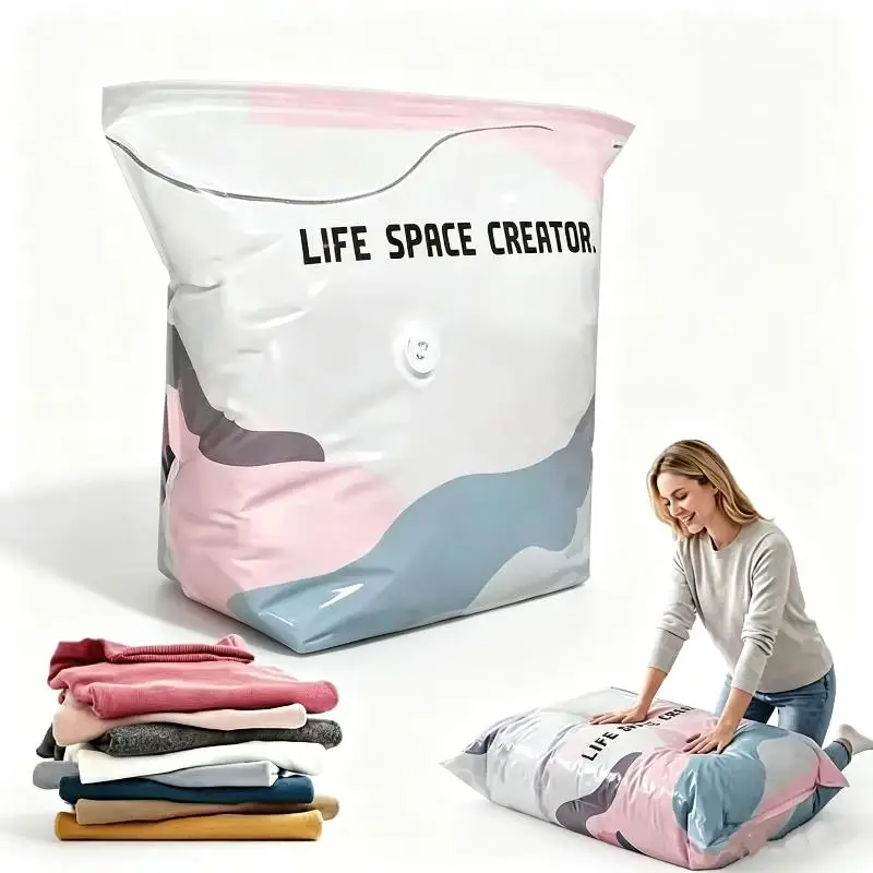 Space-Saving Reusable Vacuum Storage Bags - Waterproof & Compression Technology