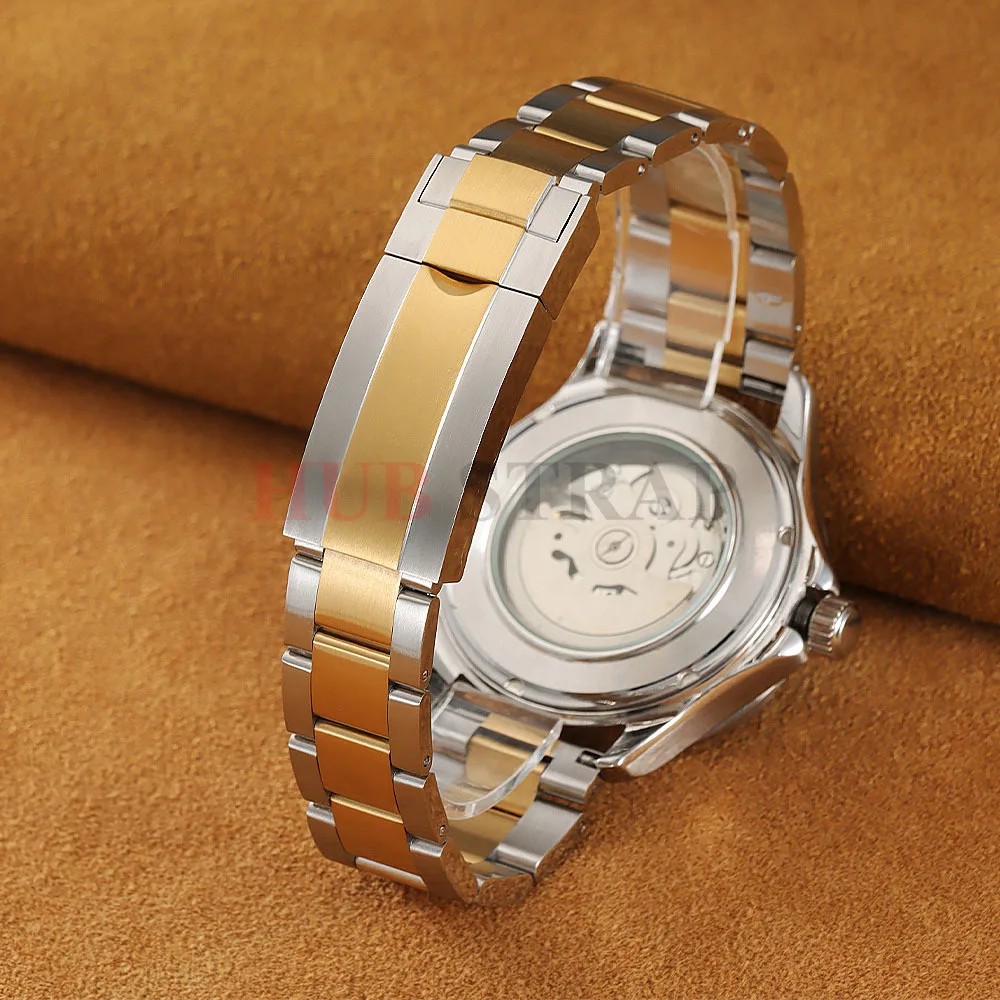 Curved End Stainless Steel Watch Band Bracelet