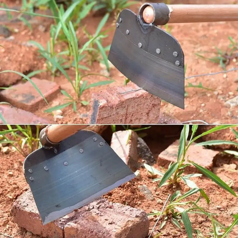 Grass Hoe Head Steel Weeding Shovel Thickened Gardening Hoe Land Plowing Vegetable Planting Multi-Use Agricultural Tools 3