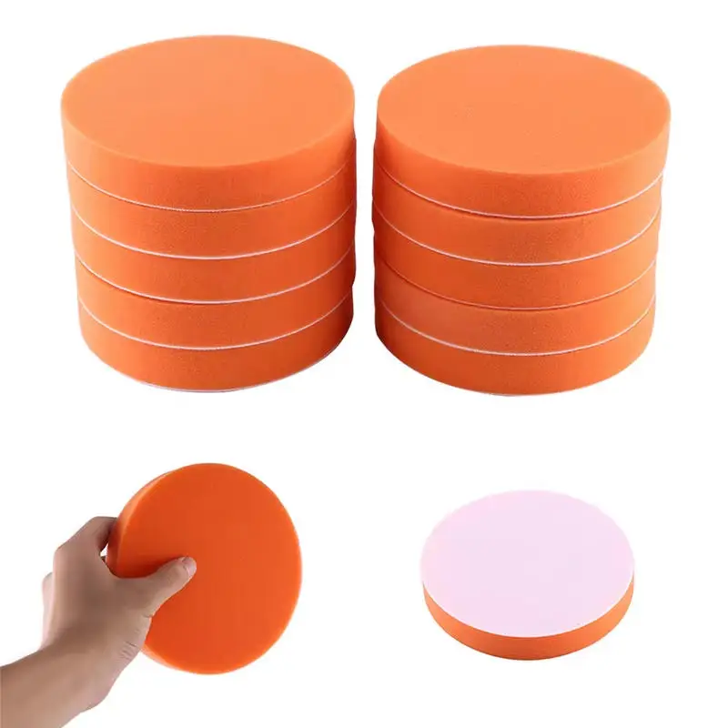 5/10Pcs 125/150mm Car Polishing Pads 6" Sponge Polisher Clean Waxing Pad Auto Paint Maintenance Care Buffing Cleaning Tools 1