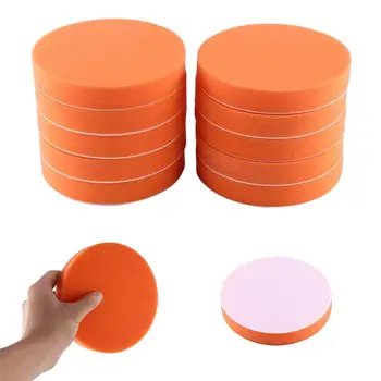 5/10Pcs 125/150mm Car Polishing Pads 6" Sponge Polisher Clean Waxing Pad Auto Paint Maintenance Care Buffing Cleaning Tools 1