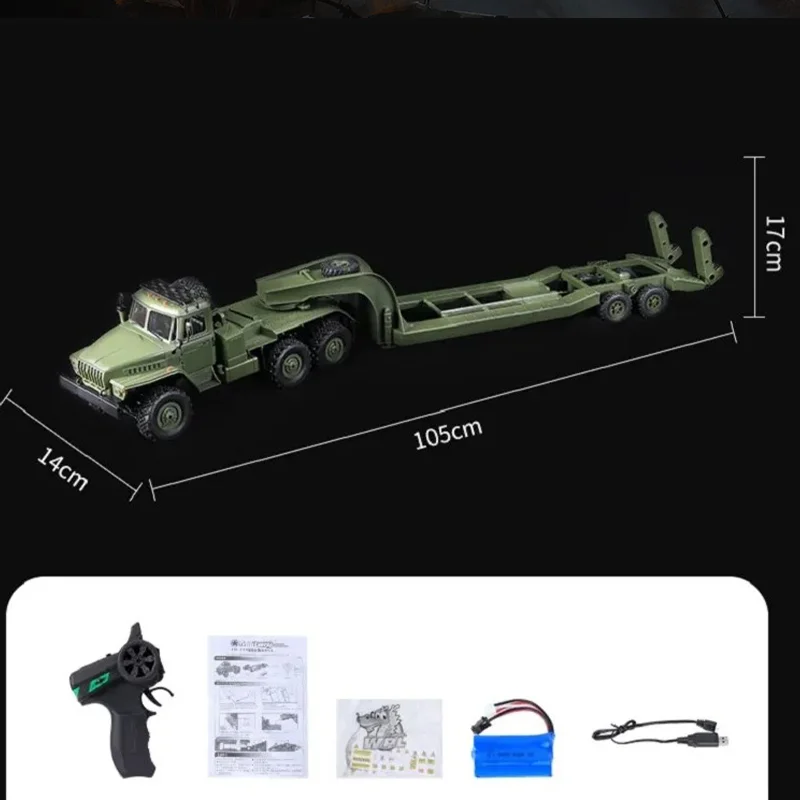 WPL B36-3 RC Trucks 1:16 Full Scale Military Truck Transport Vehicle Trailer RC Climbing Car Children Adult Gifts Toys 6