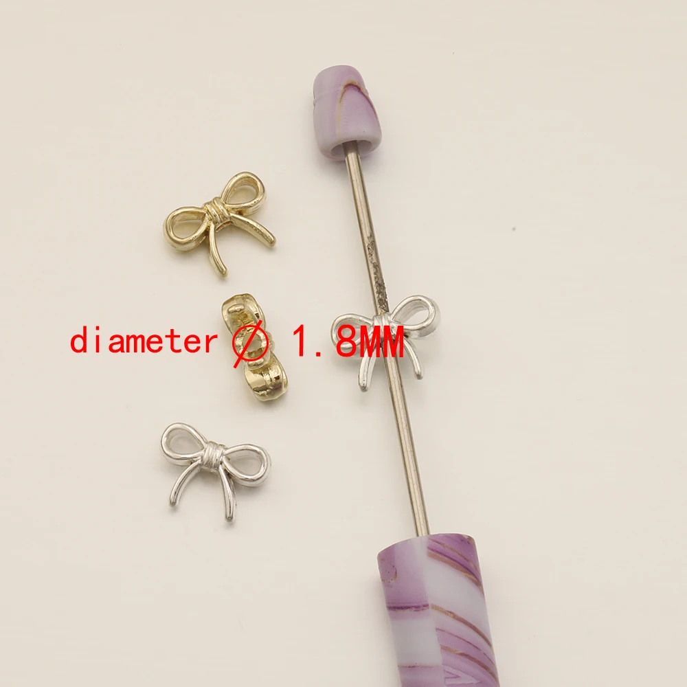 Cordial Design 10*14MM 100Pcs Alloy Accessories/Bowknot Shape/Bead/Hand Made/Jewelry Findings & Components/DIY Charms/Connectors - cordial