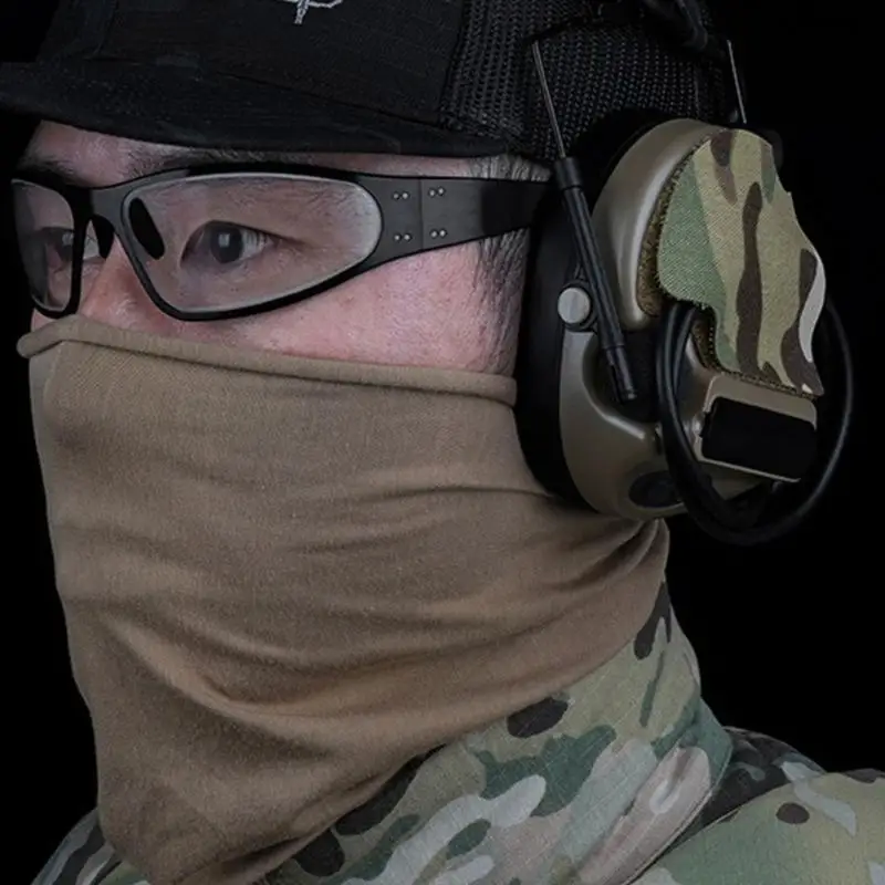 242F Camouflage Earmuff Sticker Headphone Sticker Patches Tactic Headset Earmuff Cover Camouflage Headphone Cover