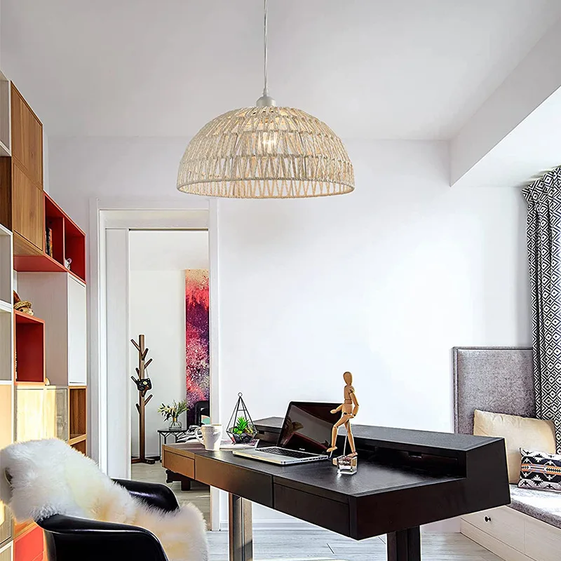 مصباح معلق حبل قنب نمط ياباني