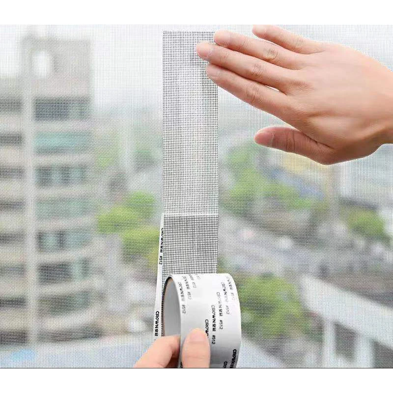 

Net Mesh Repair Tape Window Screen Repair Tape Self-adhesive Door Fix Patch Anti-Insect Mosquito Fly Mesh Broken Holes Repair