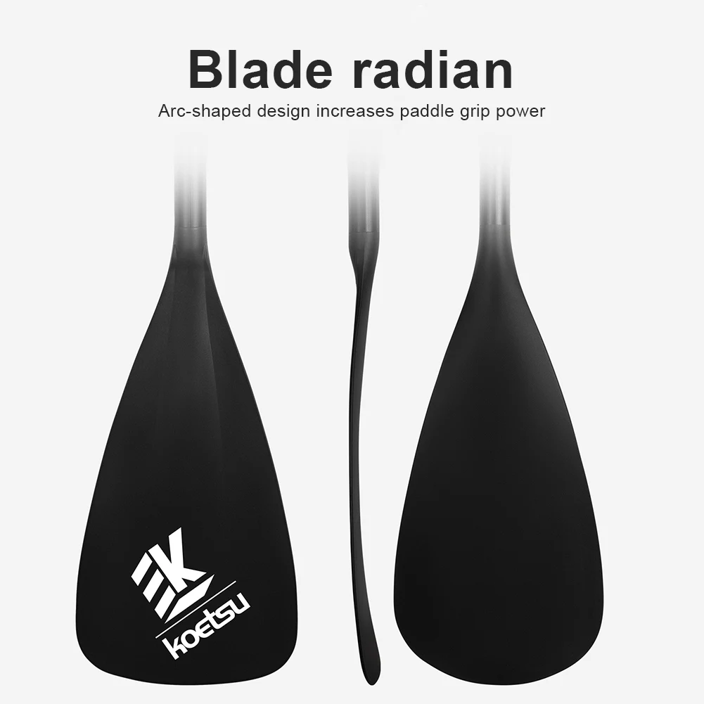 3-Piece Detachable SUP Paddle Adjustable Length SUP Surfpaddle Aluminum Alloy Single Head Paddle for Outdoor Water Sports