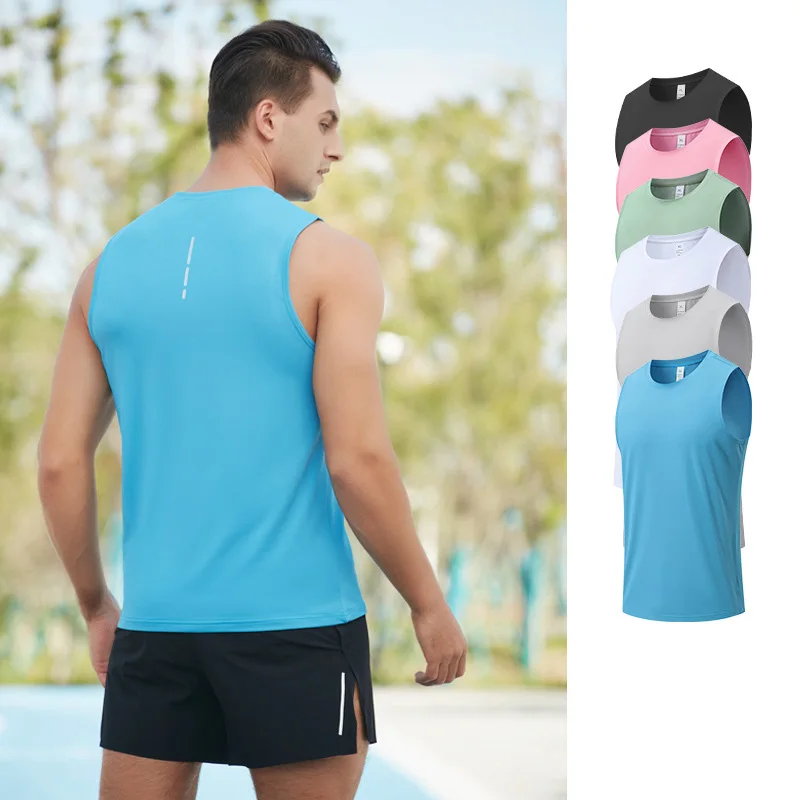 

Adult Men Women Running Outdoor Shirts Tight Gym Tank Top Fitness Sleeveless T-shirts Sport Exercise Basketball Vest Clothes 301