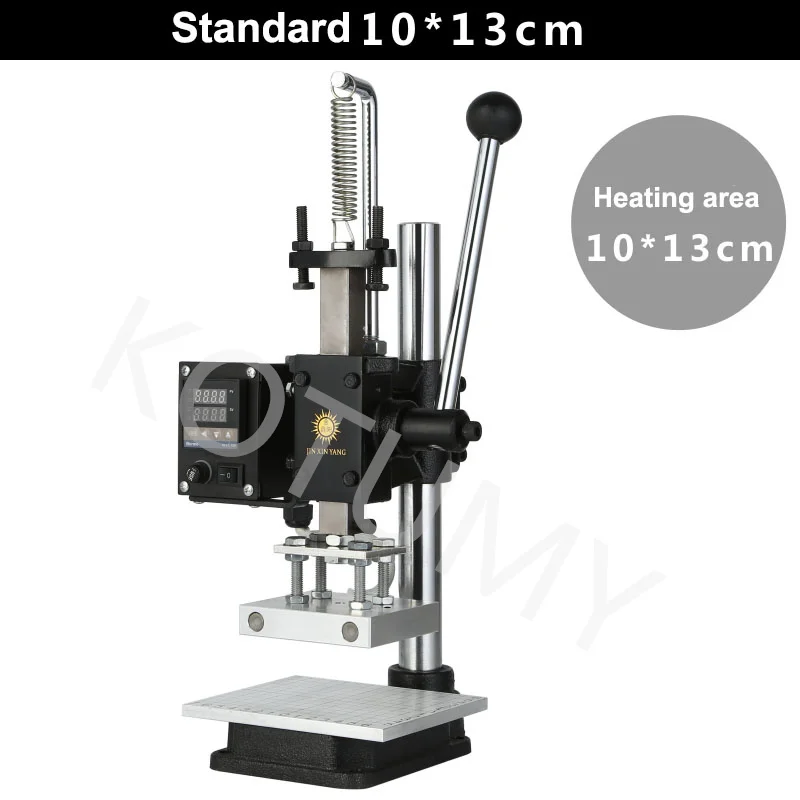 Small Manual Hot Stamping Machine 220V/110V Leather Printing Machine Hot Press Stamping Creasing Branding