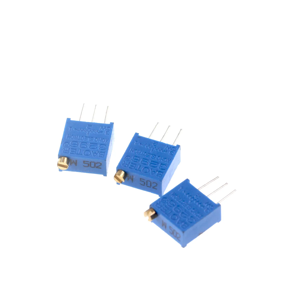 3296 3296x Trimpot Trimmer Potentiometer 50 100 200 500 ohm 1K 2K 5K 10K 20K 50K 100K 200K 500K 1M 2M 103 100R 200R 500R