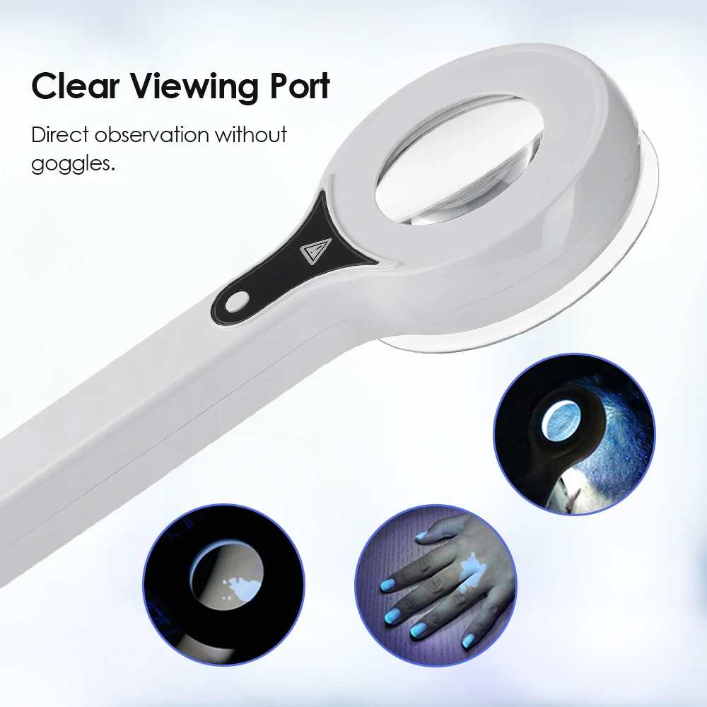 Wood's Lamp Skin Analyzer Vitiligo Psoriasis Detector LED Light Facial Skin Diag