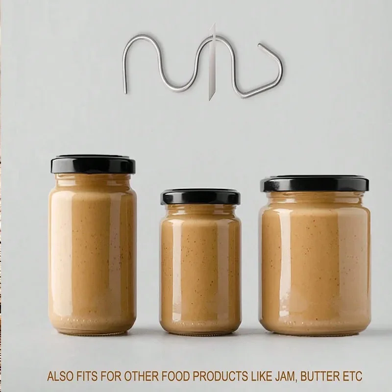 Stainless Steel Multipurpose Peanut Butter ScraperMixer Food Grade Material Stirrer Manual Churner for Mixing Kitchen Tool