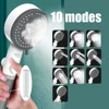 10 Modes High-Pressure Filtered Shower Head One Key Stop Water Bathroom Handheld Showerhead Portable Shower Nozzle Accessories 3