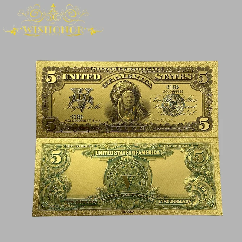 36 Types America Banknote Dollar Banknote in 24K Gold Plated For Collection commemorative banknotes gold plated banknote