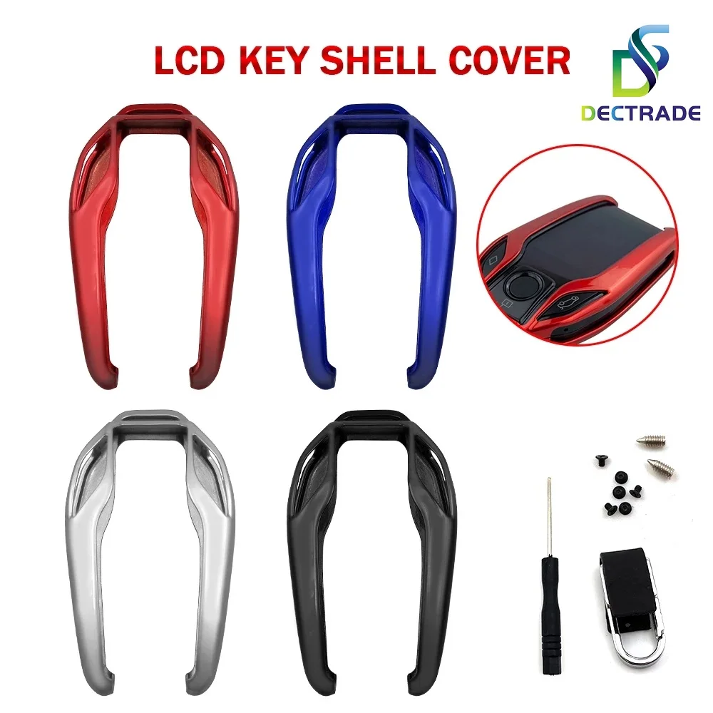 4 Colors BMW i8 Style Smart Remote Car Key Fob Case Cover Set Shell Ring Chain For CF400 CF500 CF618 K600 TK800 Series