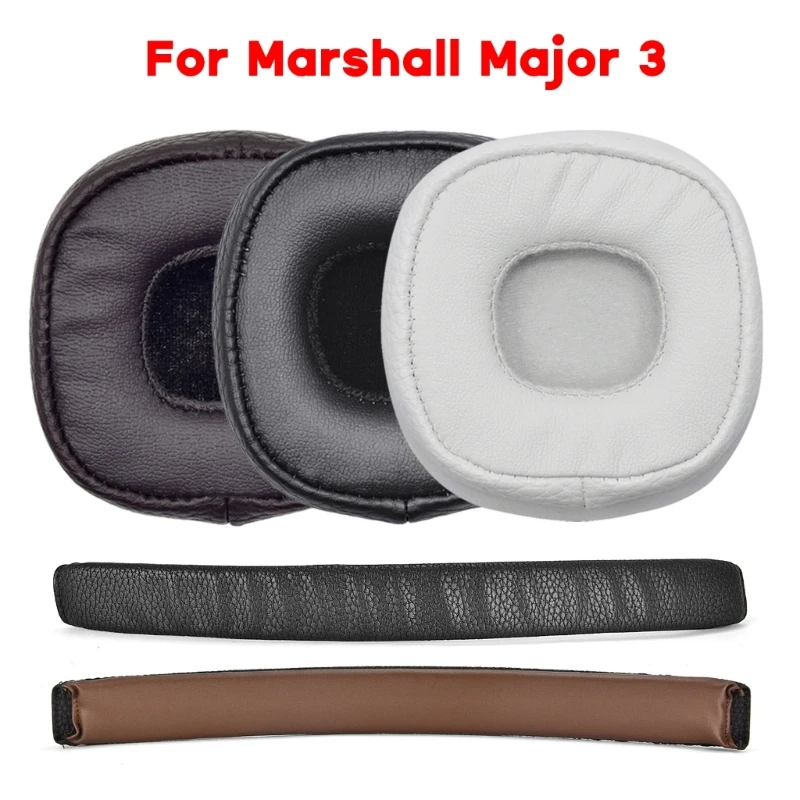 Mgoodoo 1 par de almohadillas de repuesto para auriculares Marshall Mid  Bluetooth supraaurales, almohadillas de cuero suave, almohadillas de espuma  viscoelástica, piezas de reparación de almohadillas : : Electrónica