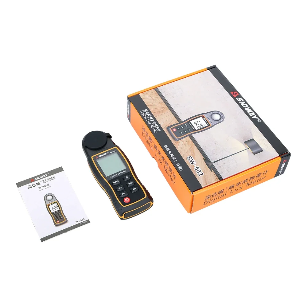 사진 촬영용 디지털 luxmeter Lux / FC 계량기 라이트 계량기, 루미노미터 광도계, 휴대용 분광계, 200000Lux